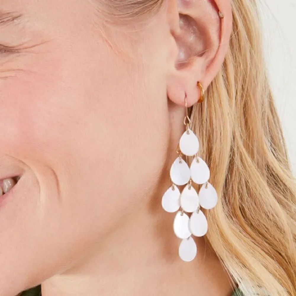 Crystal drop earrings M647